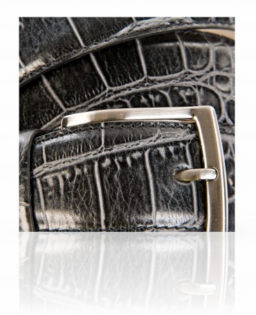 Ремень Унисекс 3007/40/Croco.Nero